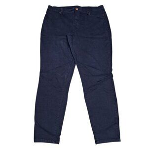 Maurices Jeggings Dark Blue Womens XL Skinny Stretch Pants Zip Capsule Warderobe